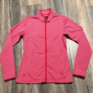adidas Women's Pink Striped Jacket